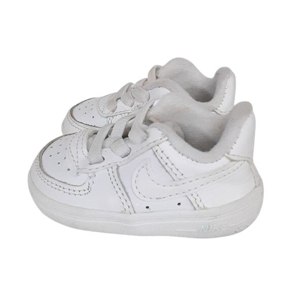 Nike Air Force 1 Baby Crib Shoes White Booties Baby 1C Slip On Basketball Shoes - Picture 3 of 7